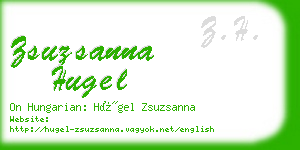 zsuzsanna hugel business card
